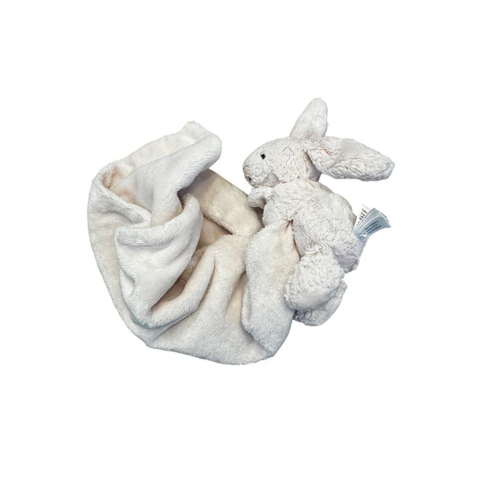 Jellycat Bashful Bunny Soother Lovey Security Blanket Pink Baby Plush Comfort - Picture 4 of 6
